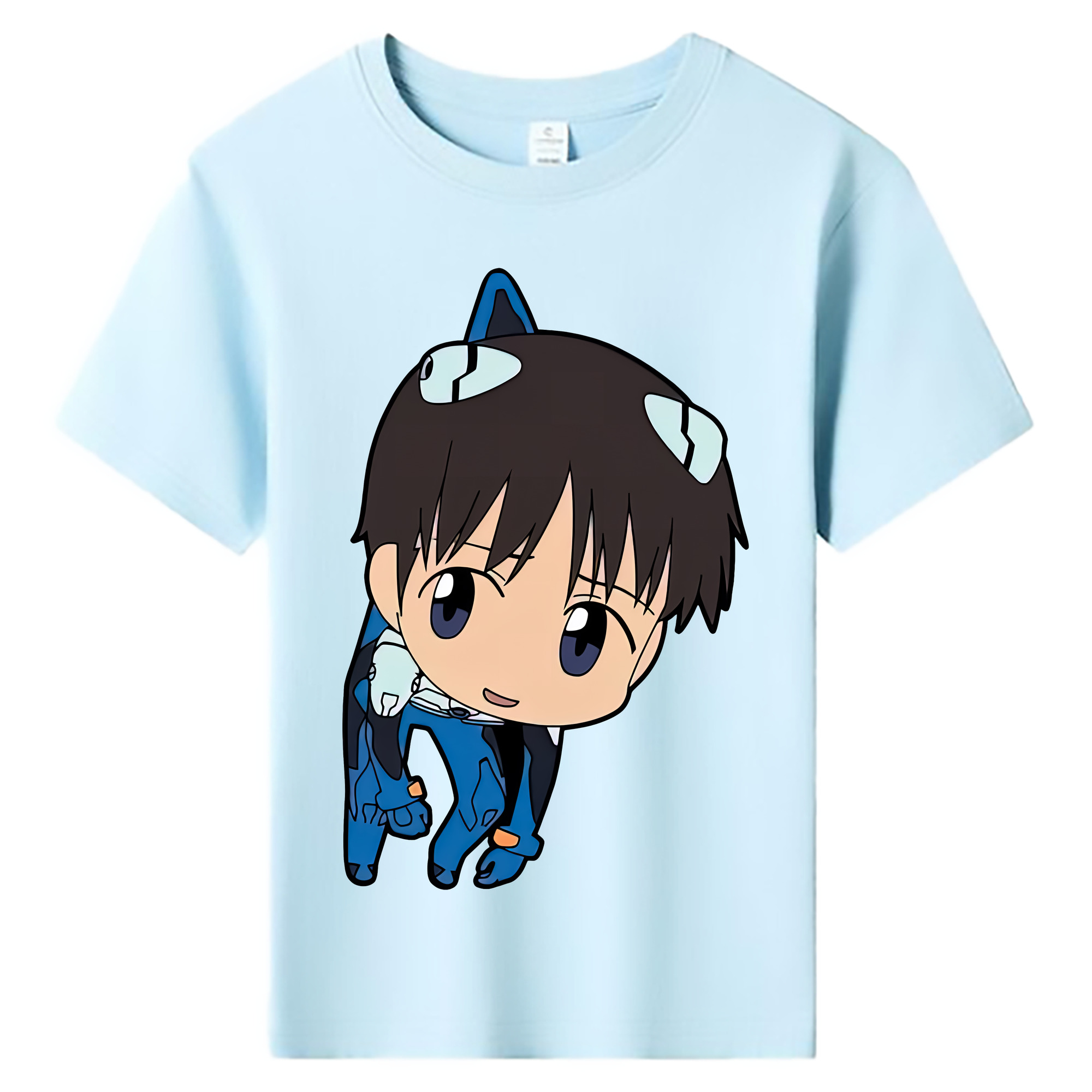 （画像用） EVA 新世紀エヴァンゲリオン 綿100％キッズTシャツ（フロントプリント）
